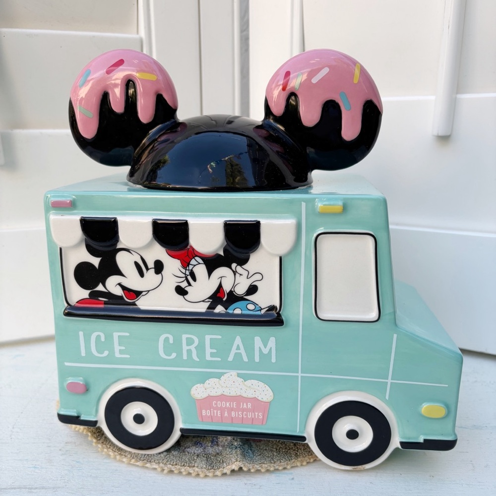 Disney Store Eats Mickey Minnie Ice Cream Truck Cookie Jar